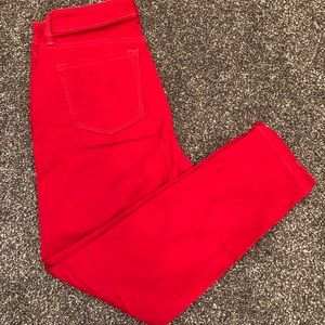 Loft Red Jeans