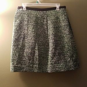 Wool blended skirt with lining