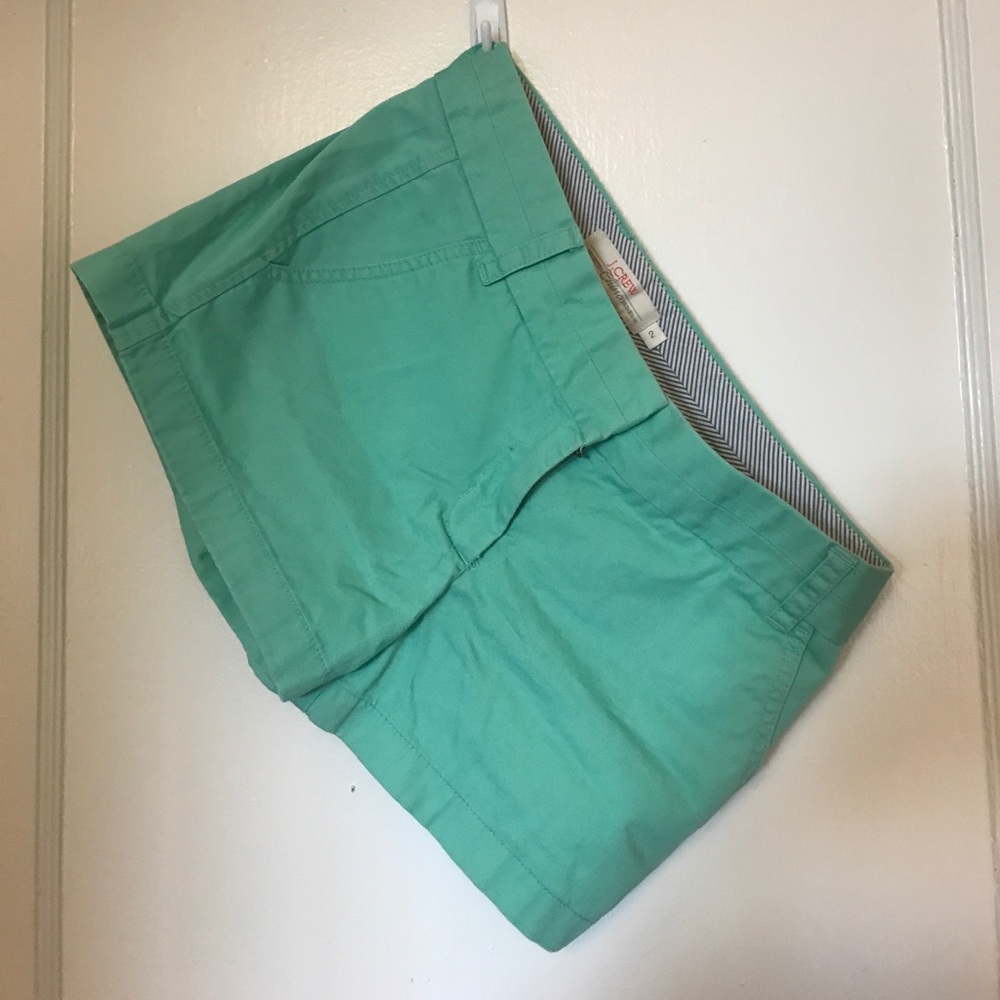 J Crew Chino shorts - sea foam - size 2
