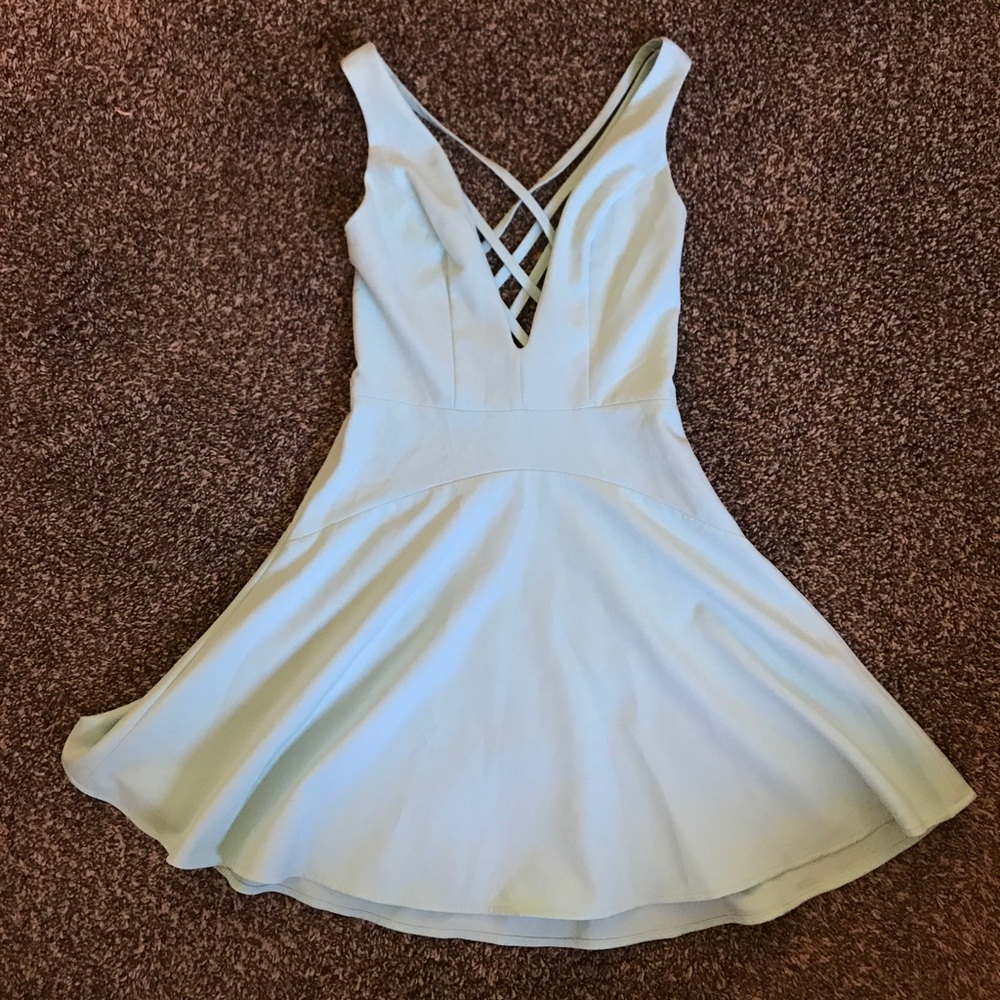 NBD x Revolve Ride or die mint dress XS