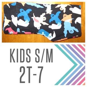 LuLaRoe Kids S/M Halloween Legging (Ghost)