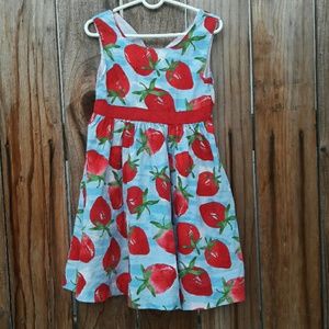 Girl strawberry dress