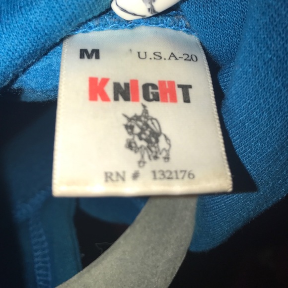 Blue color splattered medium hoodie - Picture 4 of 7