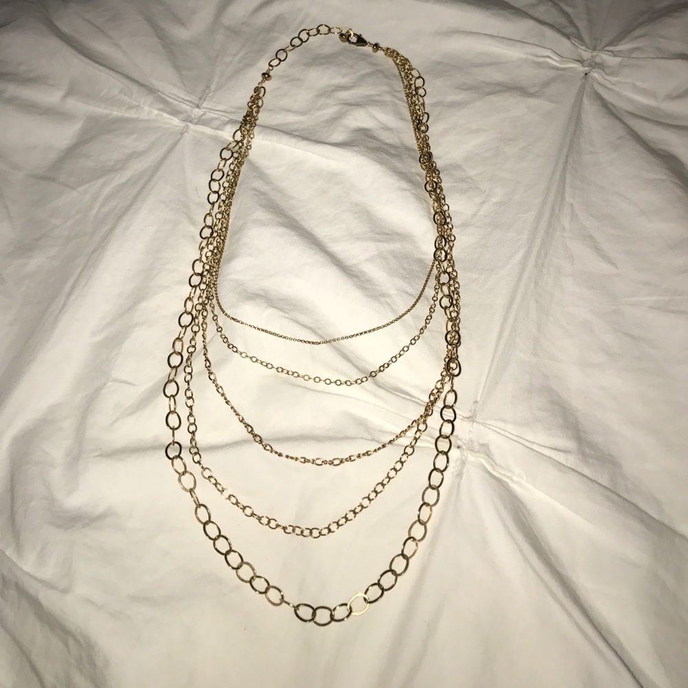 Gorgeous Gold Mutli-Strand Necklace