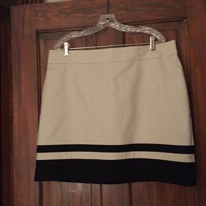 Taupe and Black Loft Skirt