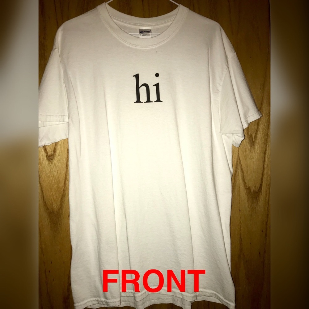 Funny Graphic Hi/Bye Tee