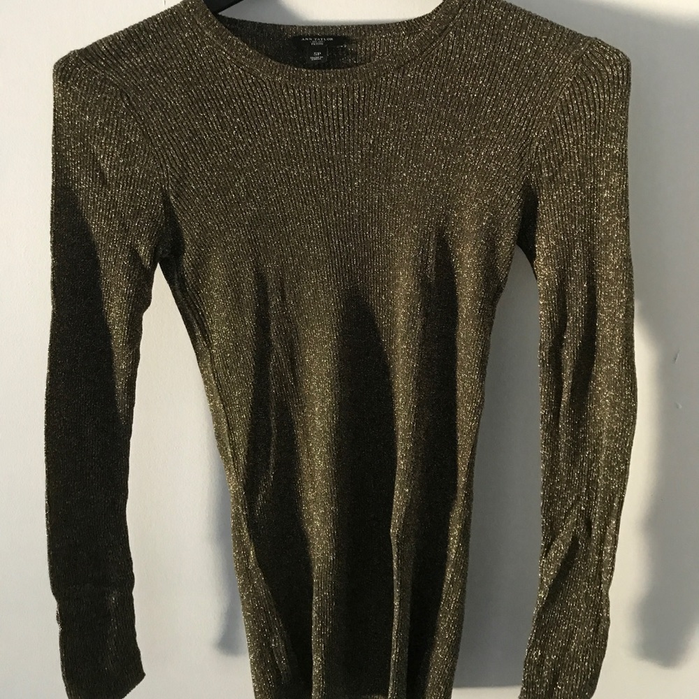 Ann Taylor Metallic Light sweater