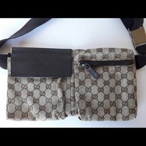 Authentic Gucci Canvas Belt bag. 💕