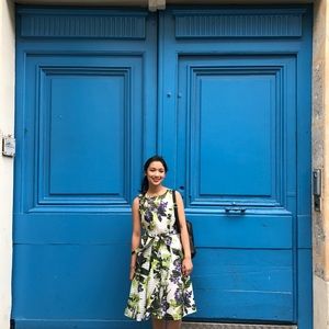 Tommy Hilfiger A-line floral tea dress