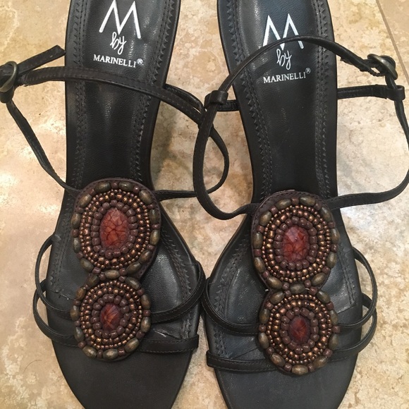 M by Marinelli sandals with stone detail! Perfect - Picture 1 of 3