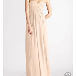 Laura Sweetheart Long Chiffon Dress