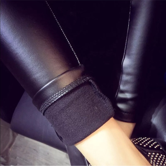 Faux Leather Leggings - Picture 3 of 4