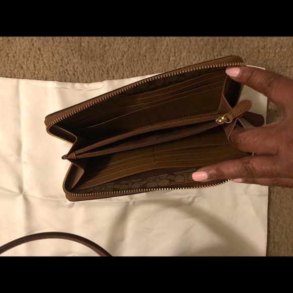Coach bag and zipper wallet