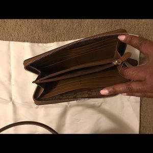 Coach bag and zipper wallet