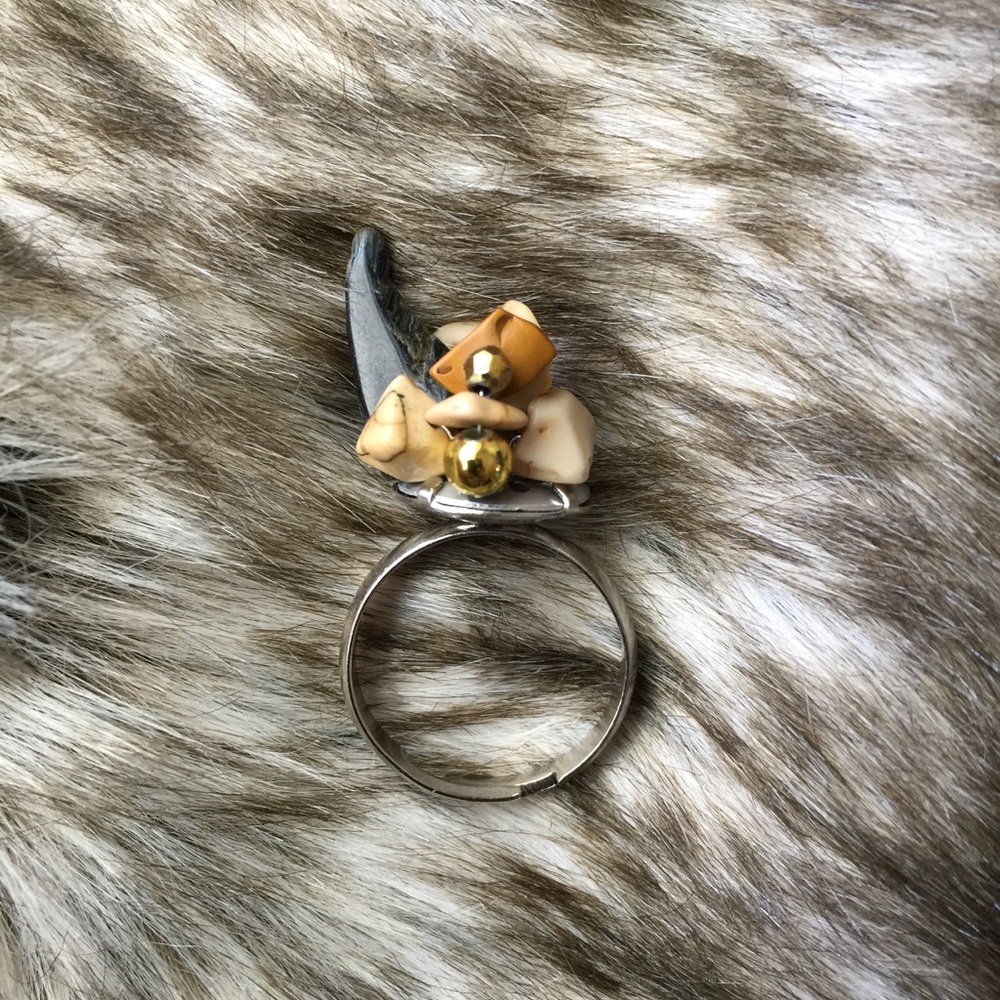 Grace Kelly Handmade natural rock rings