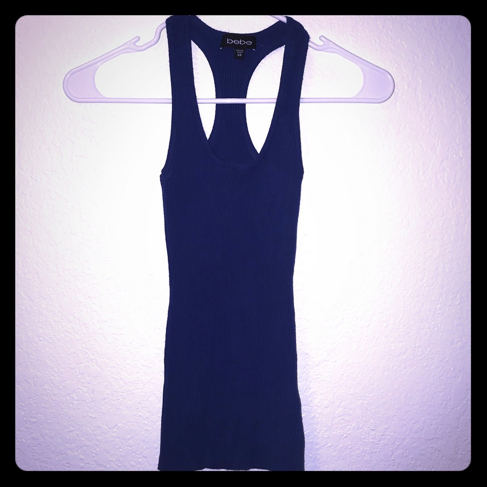 Bebe blue tank top