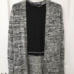 Grey knit cardigan
