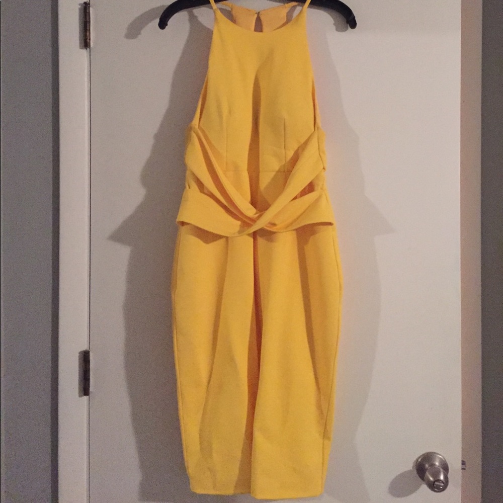 Lavish alice yellow dress.