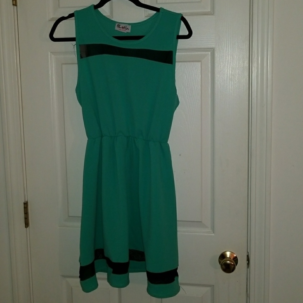 Pretty Kelly Green Dress 1x