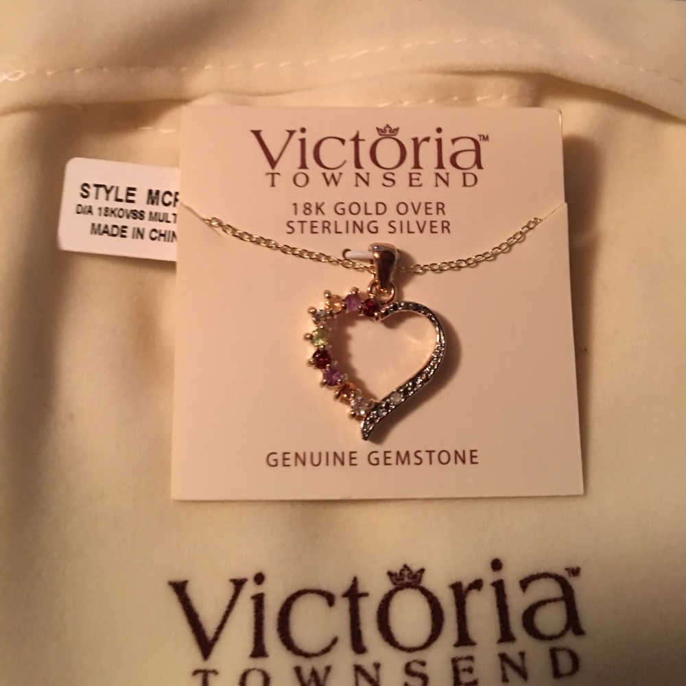 VICTORIA TOWNSEND GENUINE GEMSTONE NECKLACE