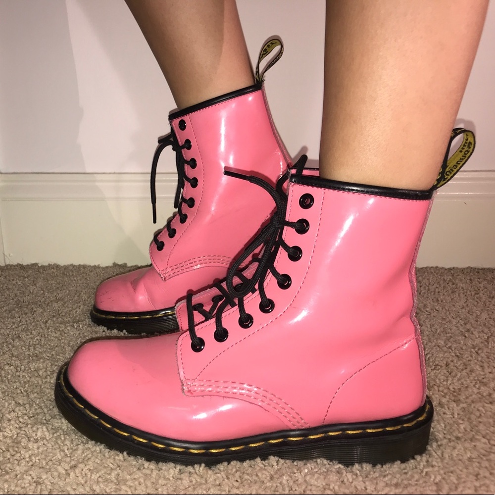 Pink Dr. Martens
