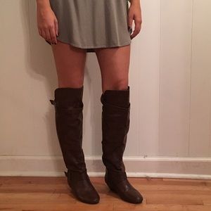 Steve Madden brown knee high boots