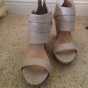 Cream Ankle Cuff Bootie