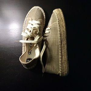 Brand New Gold Espadrilles