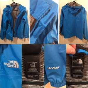 The North Face - youth Boy XL - Hyvent Blue jacket