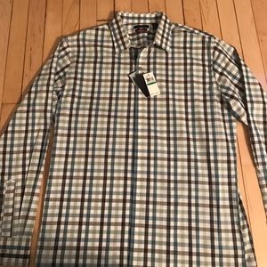 Van Heusen plaid men's dress shirt