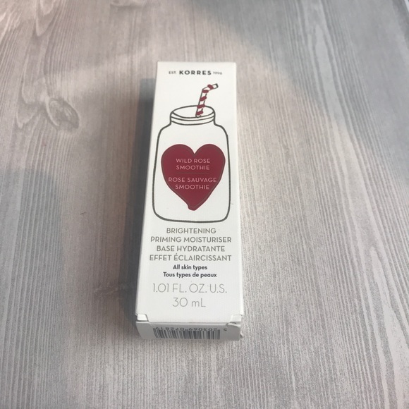 korres wild rose smoothie brightening priming moisturiser