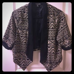 Tribal print blazer