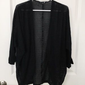 black cardigan