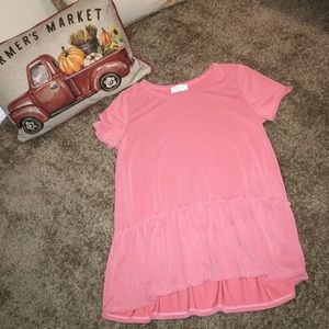 Beautiful pink Peplum T-shirt 🌸