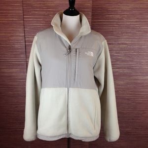 The North Face Fleece Off-White & Gray Jacket