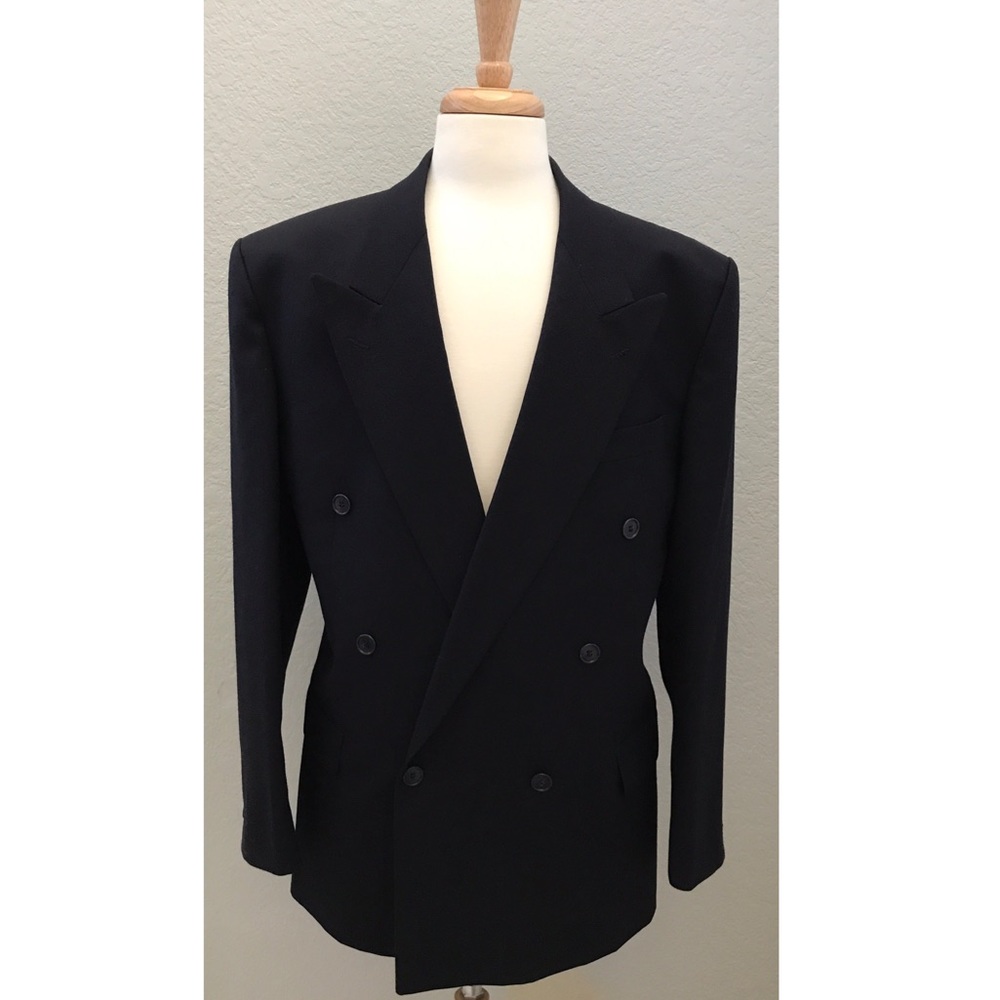 44R Yves St Laurent Navy Double Breasted Jacket