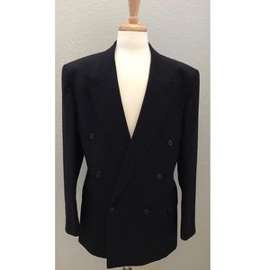 44R Yves St Laurent Navy Double Breasted Jacket