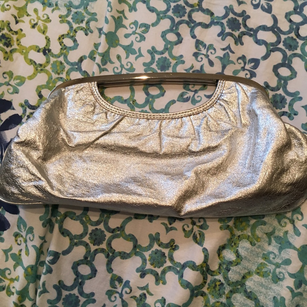 Express Silver Clutch