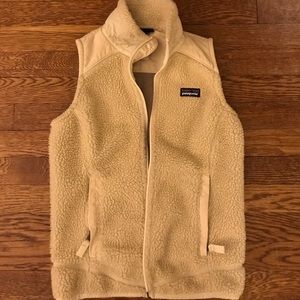 XS white Patagonia vest. Better sweater