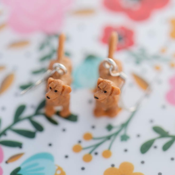 Golden Retriever Earrings - Picture 2 of 2