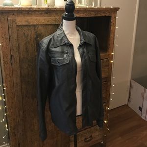 🔥FLASH SALE! TODAY! Men’s black leather jacket🔥