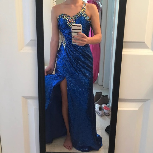 Navy Blue prom dress