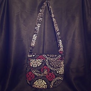 Vera Bradley Saddle Hipster in Canterbury Magenta