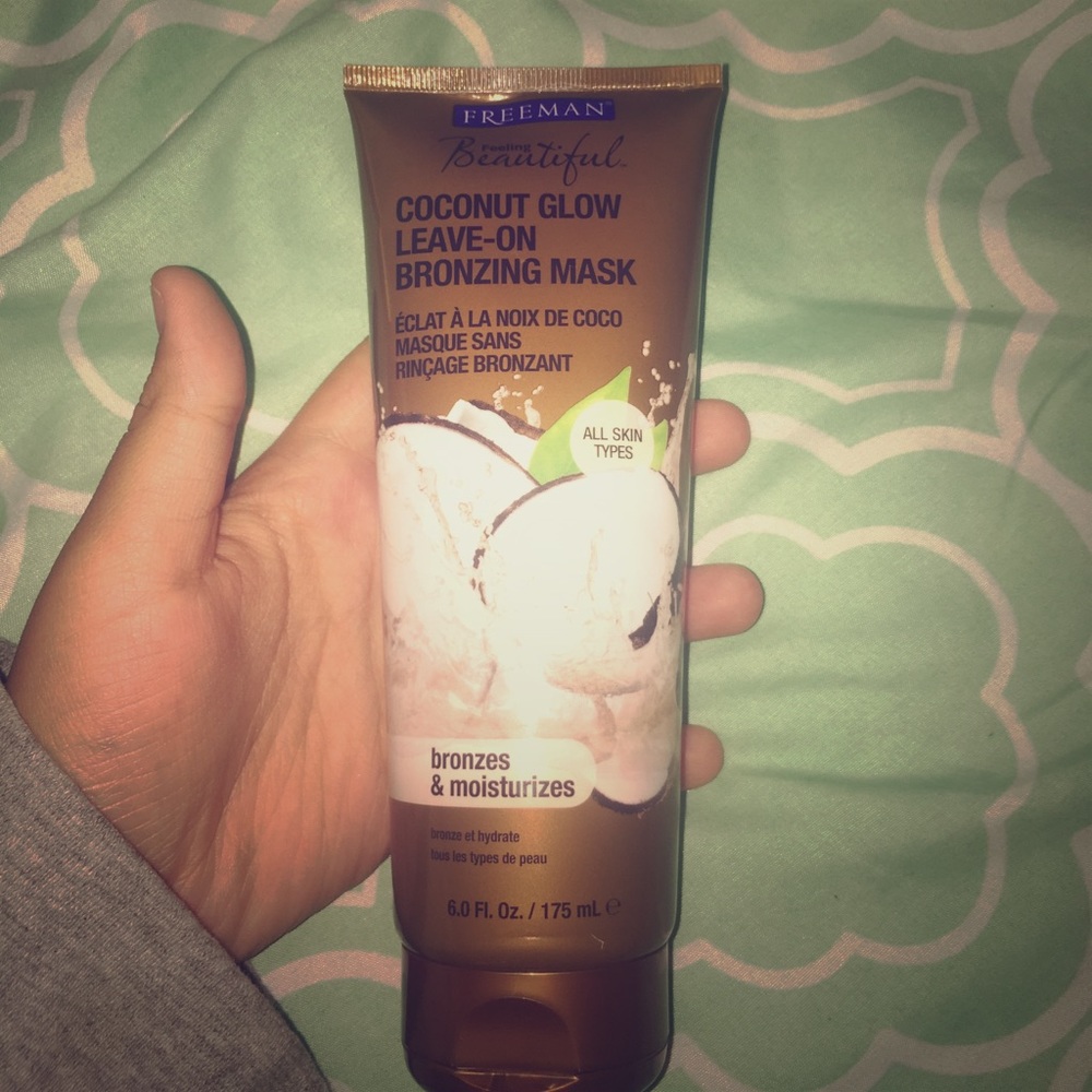 Coconut glow leave on bronzing mask