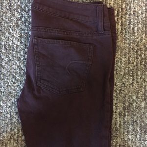 American Eagle brown jeggings. Sz 4