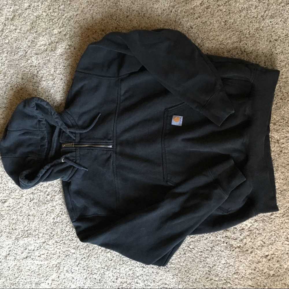 SOLD ❌Black quarter zip Carhartt sweatshirt