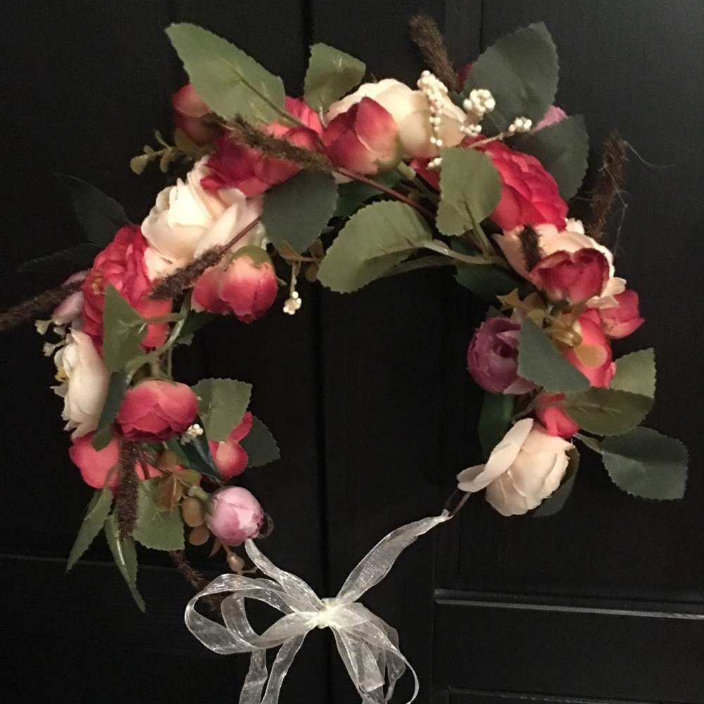 Beautiful boho lush flower crown