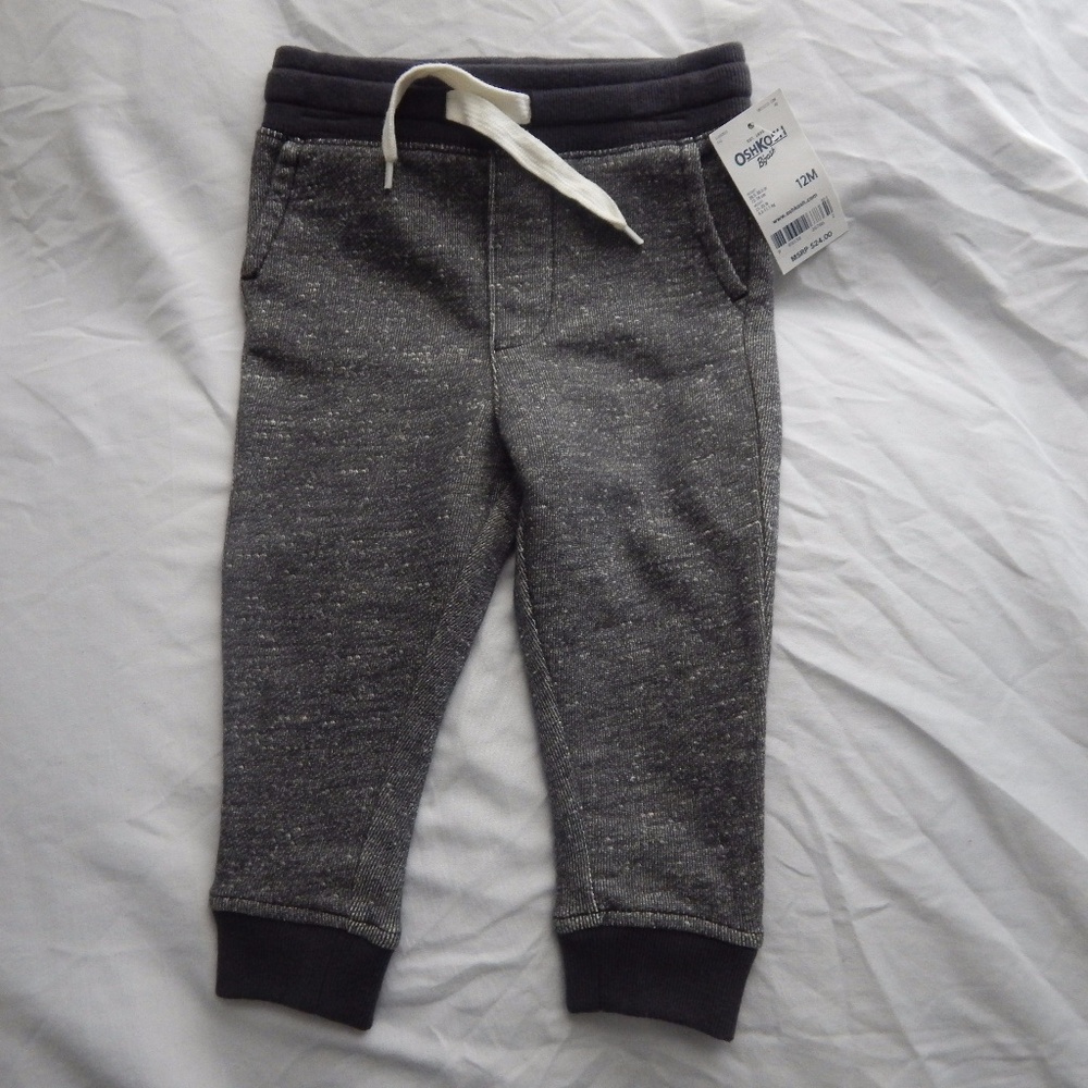 OshKosh B'Gosh  Jersey Jogger Pants NWT size 12M