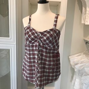 Harley plaid top