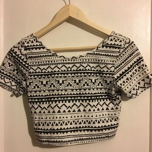 Aztec crop top